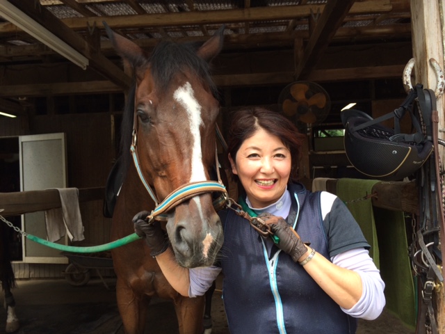 乗馬クラブで久しぶりに愛馬に会いました！　茨城県つくば市　Iさん